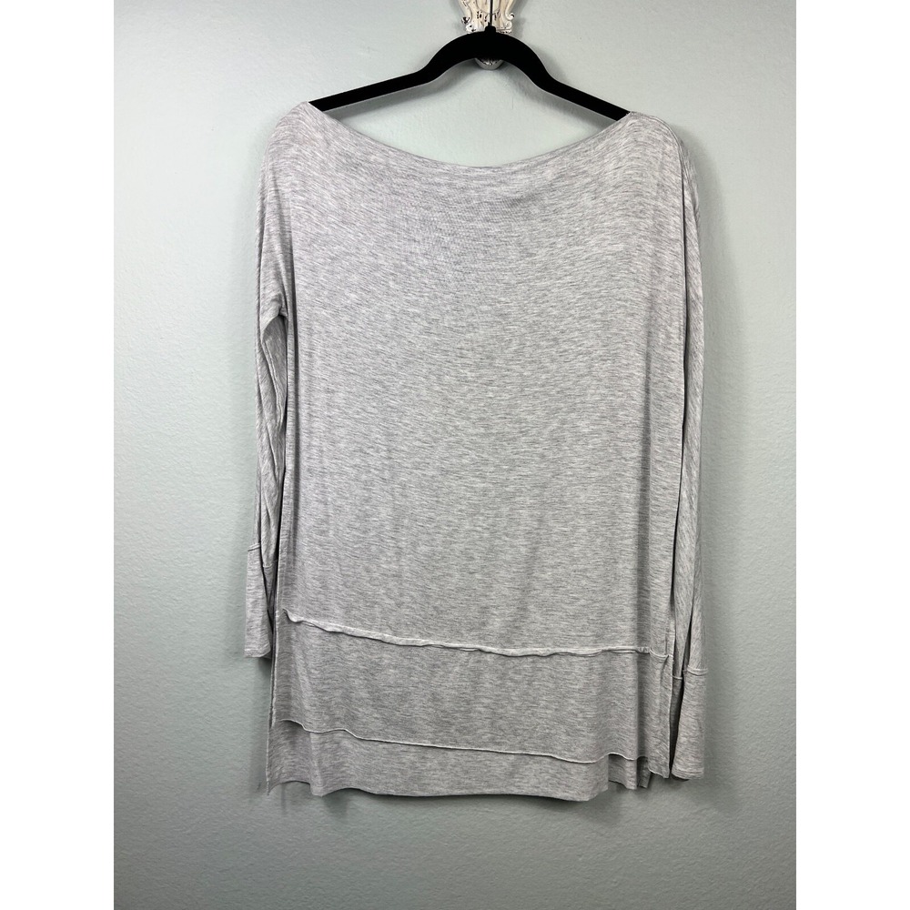 We The Free People Luna Tee‎ Size S Gray Drapey Rayon Jersey Small